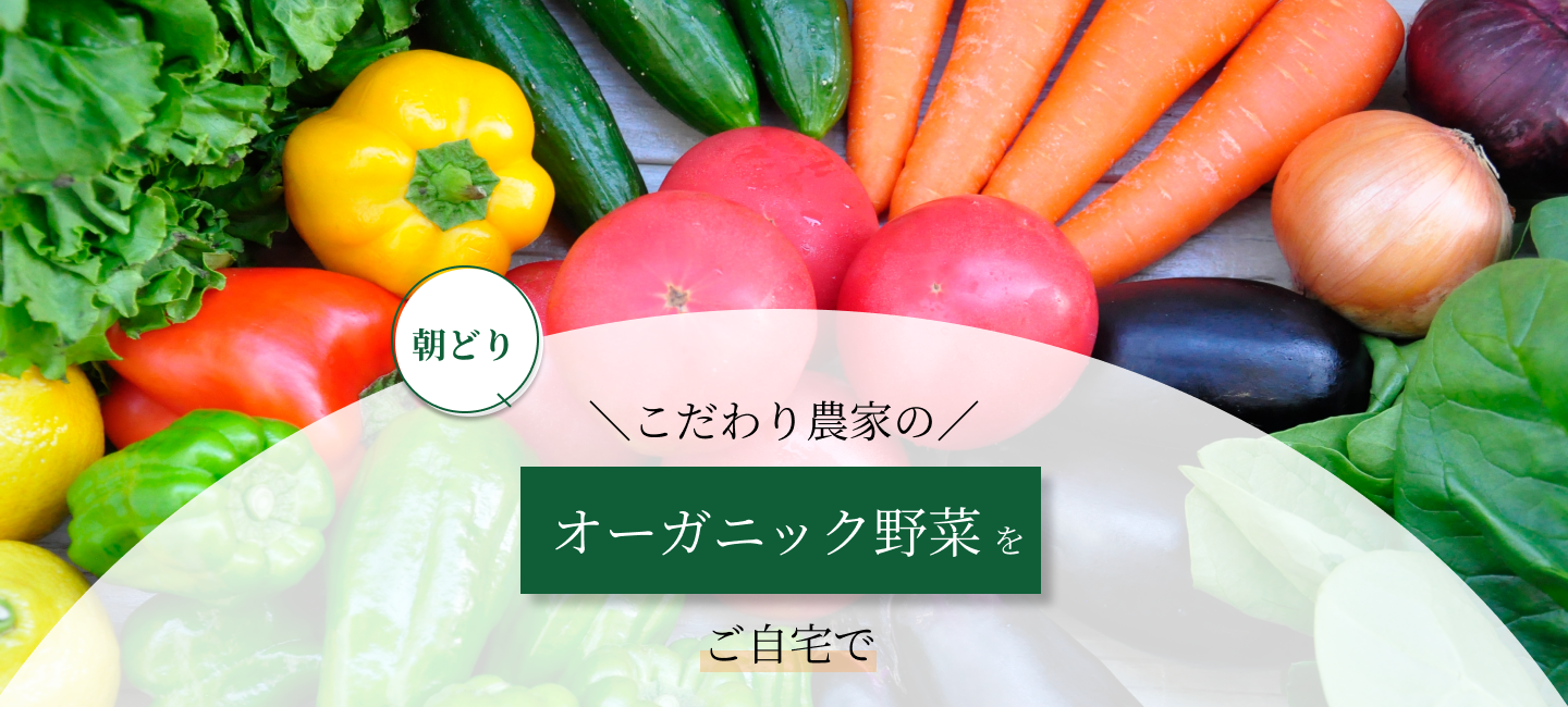 こだわり農家の朝どりオーガニック野菜をご自宅で